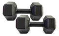 Set of 2 Hexagonal PVC Filled Premium 7.5 Kg Dumbbells Gym 1