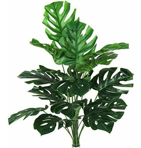 Planta Artificial73 Cm Alto Hojas Sintética Falsas Tallo 0