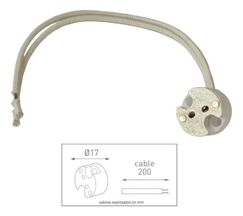 Yarlux G4 / G6.35 Socket 20cm: Color: White 1