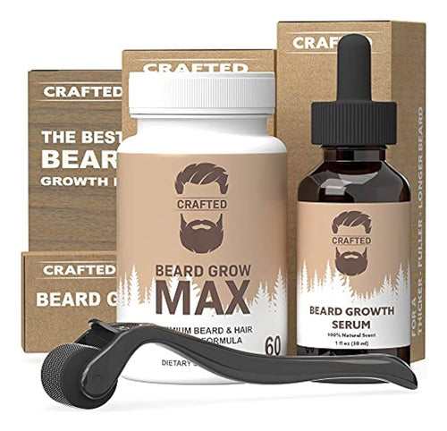 Kit De Crecimiento De Barba Hecho A Mano - El Mejor Kit De C 0