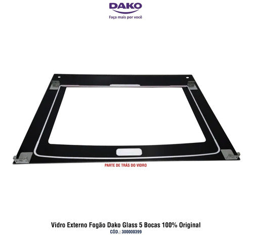 Vidro Externo Fogão Dako Glass 5 Bocas 100% Original 2