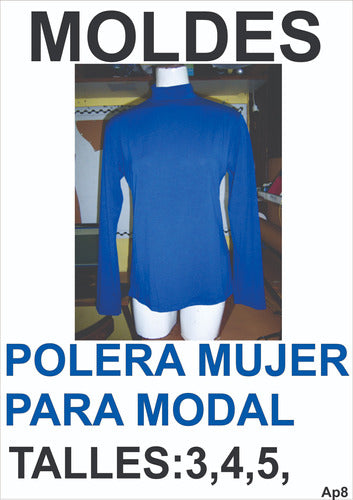 MOLDERIA UNIVERSO Moldería Textil Para Polera De Mujer Modal 1