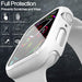 Pzoz Compatible for Apple Watch Series 6/5/4/SE 40mm Case with Screen Protector - White 1