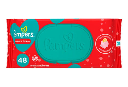 Pampers Kit X12 Toallitas Húmedas Siempre Limpios Bebes 48u 1