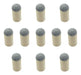 Hansinburg 100 Pool Cue Tip Caps Number 12 Chrome 3