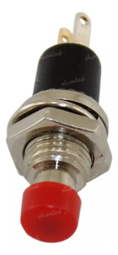 ELUMILED 20 Normal Closed Mignon Push Buttons 7mm Round 1A 250V Red 1