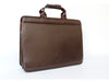 DA-MASS Brown Leather Briefcase with Calculator 0