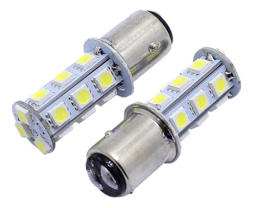 Lamp Jgo. 12V. 21/5W. 2P P/Despareja White LED Auto 0