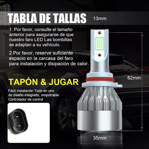 T Kit De Farol Led Para Chevy Silverado 1500 2500 3500 4