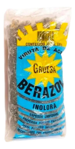 BERAZOL Viruta De Acero Gruesa Virulana Limpieza Hierro 330gr | Gran 0