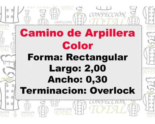 Confección Total Camino De Arpillera En Color 3,50x0,30 Oferta Imperdible!!! 5