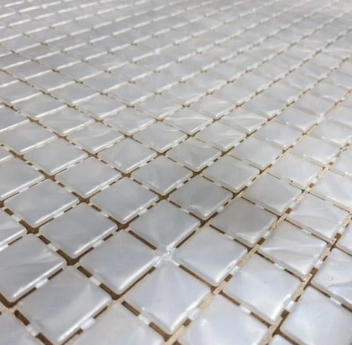 Square Pool Tiles with Pearlescent Finish - M2 6