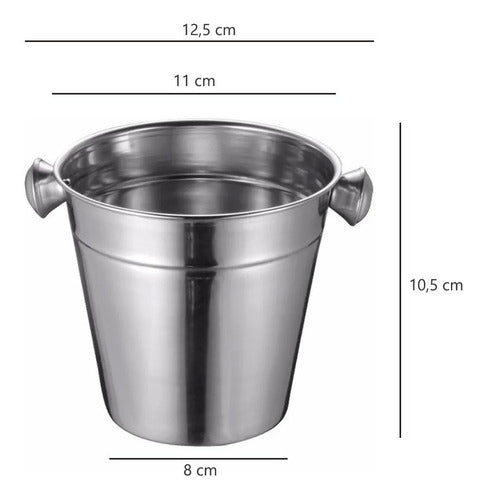 Stainless Steel Thermal Ice Cooler Small 11cm 1