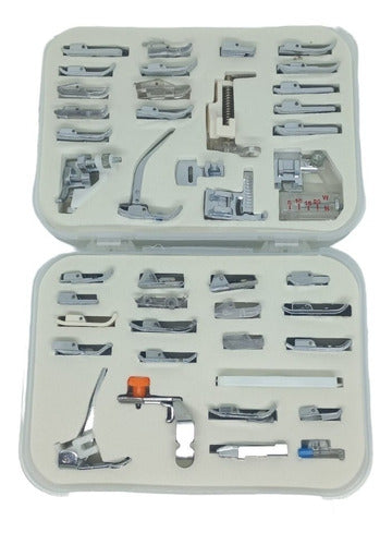 SEW Tech Set Kit 42 Presser Feet for Domestic Sewing Machines - Compatible with Janome, Singer, and More 0