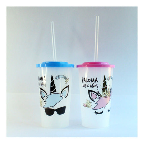 10 Personalized Transparent Souvenir Cups with Name 19