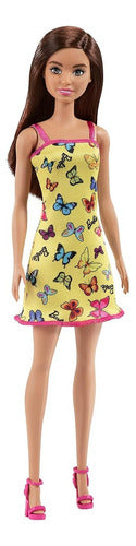 Barbie Original Mattel Yellow Dress Butterfly 3