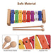 Percussão De Xilofone. 8 Notas Kid Toddle Key Xylophone Pine 1