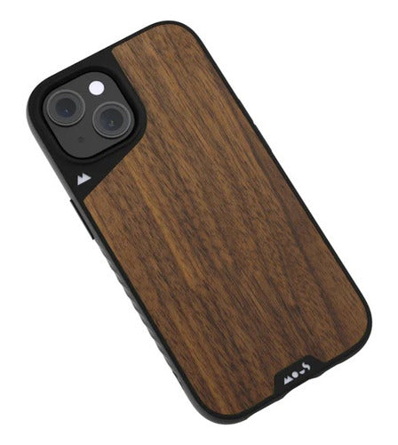 Mous Premium Wood Case for iPhone 15 Plus with MagSafe 3