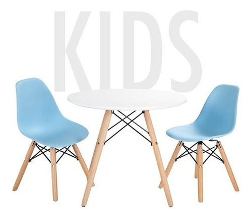 Alto Impacto Eames Kids Table Combo + 2 Children Chairs 4