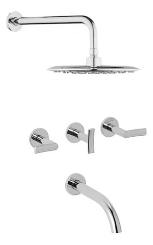 Piazza Mind Shower 21406 With Round Anti-Scale Showerhead Ø20 0