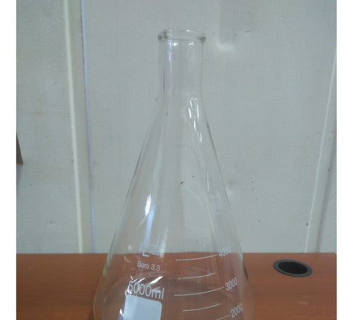 HDA Borosilicate Glass Erlenmeyer Flask 3.3 5000ml 1