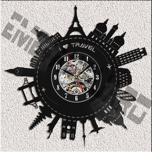 Emvanguard New York Vinyl Clock - Ideal Gift, Second at 20% Off 3