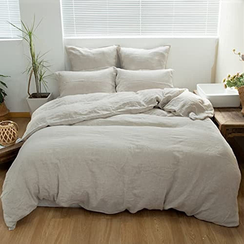 Simple&Opulence 100% Linen Duvet Cover Set 3 Pieces 0