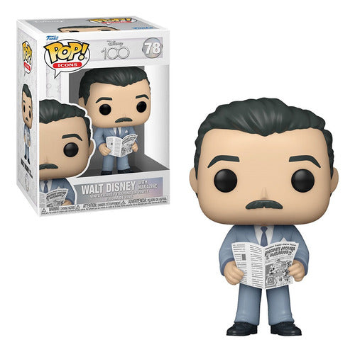 Funko Pop Disney 100 Walt Disney With Magazine 0