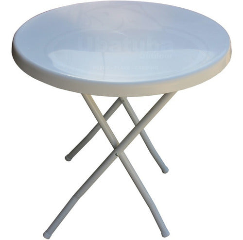 Round Folding Outdoor Table 80 cm for Garden, Beach, and Camping 0