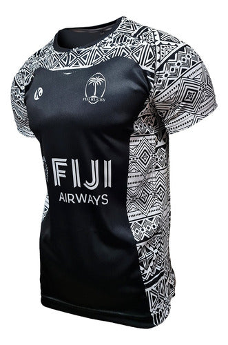 Kapho Rugby Jersey Fiji Black for Kids 1