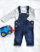 Jean Overall for 1-3 Years Old Boy/Girl Elastic Jumpsuit 9