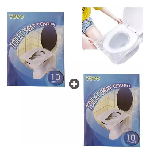 COMPRANET ONLINE Disposable Toilet Seat Covers Kit X2 1