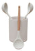 Potiers Home Silicone Spoon with Wooden Handle - White 0