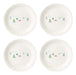 Lenox Profile Snow Day 4-Piece Flat Dinner Plate Set, 6.75 0