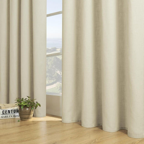 Casatua Semi Blackout Curtain 2 Panels 140x220 Double Side 1