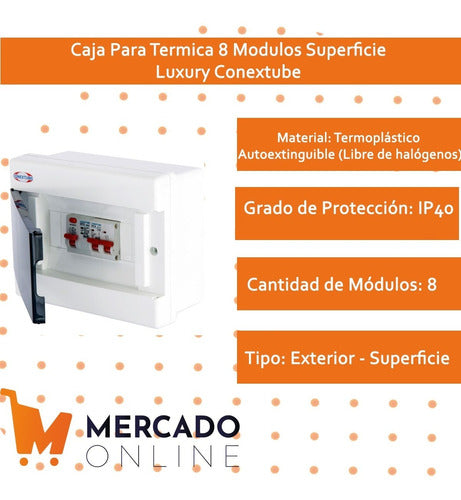 Caja Para Termica 8 Modulos Superficie Luxury Conextube 2