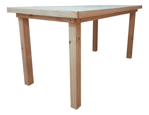 Genes Muebles Rectangular Dining Table 120 X 80 Solid Pine With 7x7 cm Legs 1