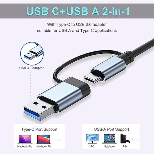 Hub Usb C Hub Usb 3.0, Vienon Aluminio 7 En 1 4