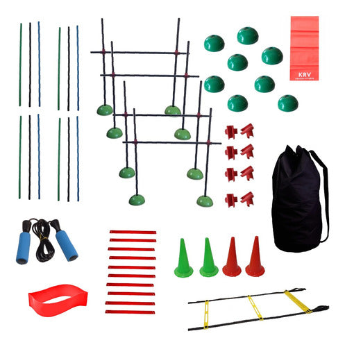 Set Kit De Entrenamiento Funcional N°2 Fitness 40 Piezas 0