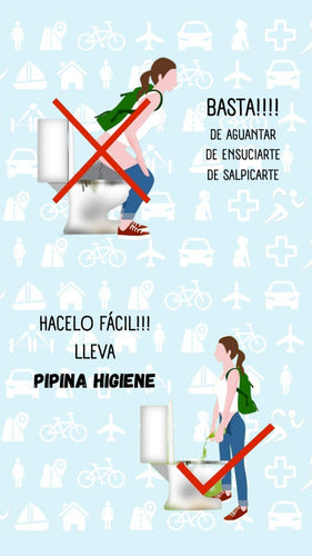 Pipina Higiene Cono Urinario Portátil-Descarable-Pocket Para Orinar Parada 3