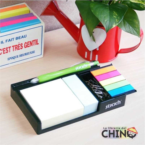 Stick'n Note Organizer with 3 Adhesive Notepads 1