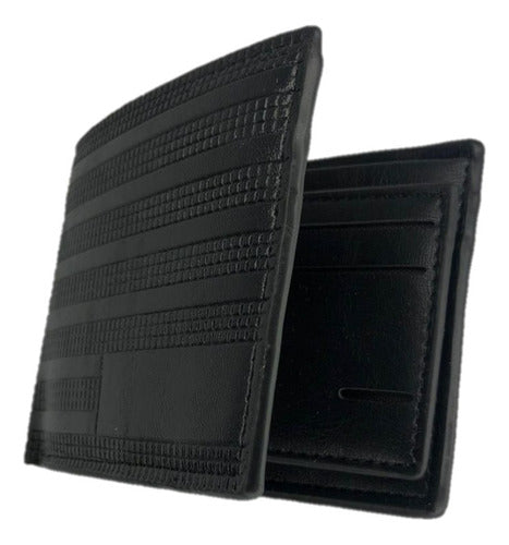 Filhiauma Men's Imported Wallet - Black PU Checkered 4