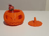 4 Calabazas Carameleras Halloween Mediana Plastica 3d 3