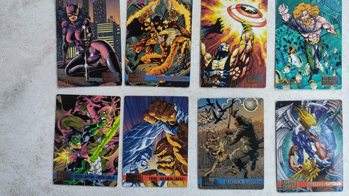 Marvel Vs Dc / 12 Trading Cards - Tarjetas (skybox 1995) 3