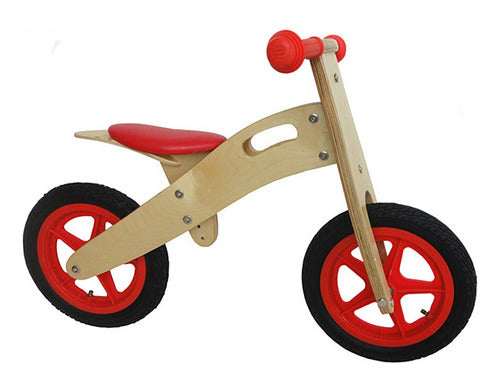 Bicicleta Para Niños De Madera Azul - Sin Pedales Tipo Chivi 3