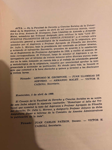 Supuestos Filosóficos D La Ciencia Jurídica J Moreno 1er Ed 3