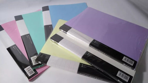 Chanyi A4 Folder with 10 Pastel Colored Sleeves 2