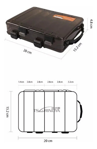 Caja Organizador Tsurinoya Doble D28 4 Vientos 1