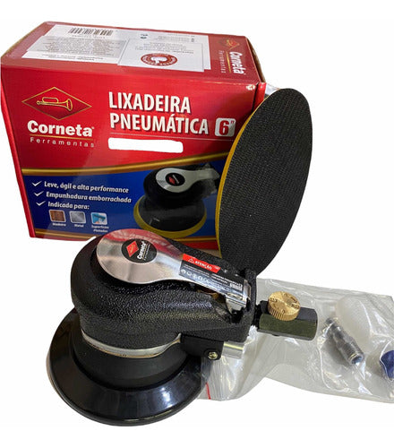 Lixadeira Pneumática 6pol. Modelo  Hookit  Corneta 0