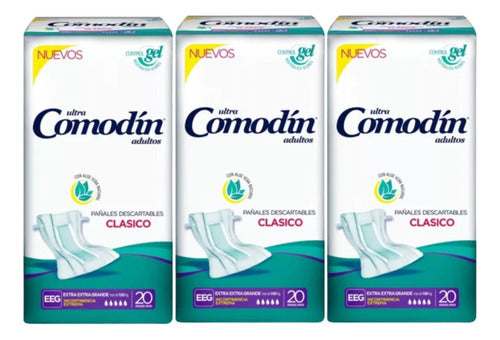 Comodin Ultra Disposable Diapers X 60 Extra Extra Large Units 0